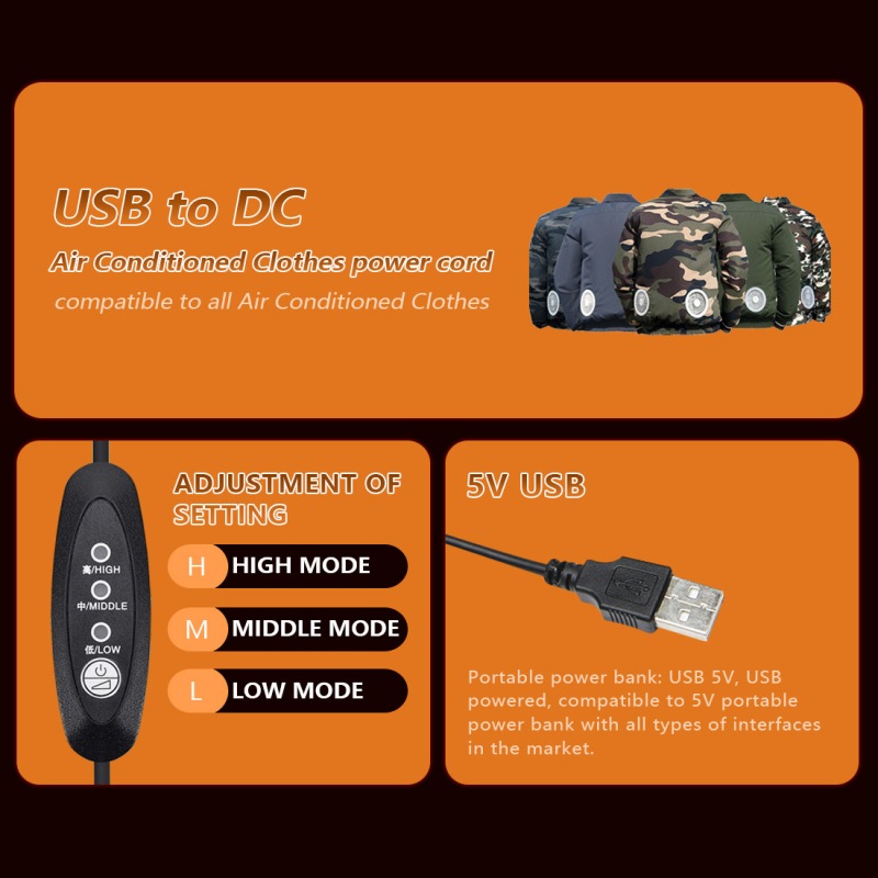 USB-DC 3-level control cable