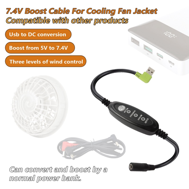 USB 5V To DC 7.4V Step-up Cable