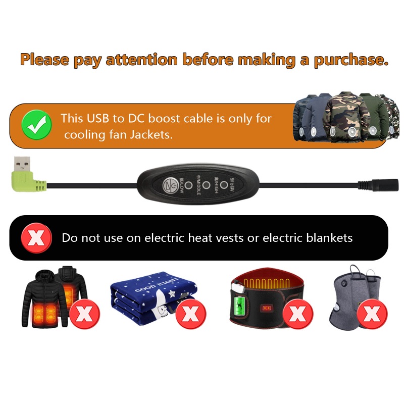 USB 5V To DC 7.4V Step-up Cable