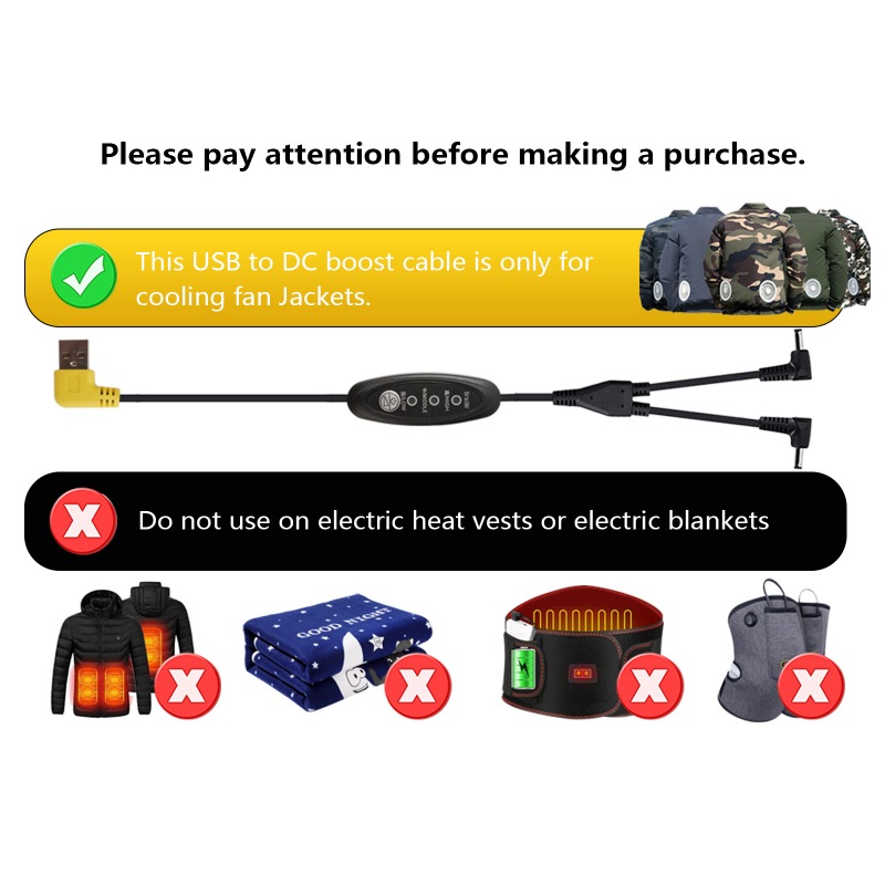 USB 5V To DC 7.4V Boost Cable