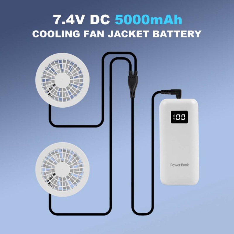 Cooling Fan Jacket Battery 10000mAh