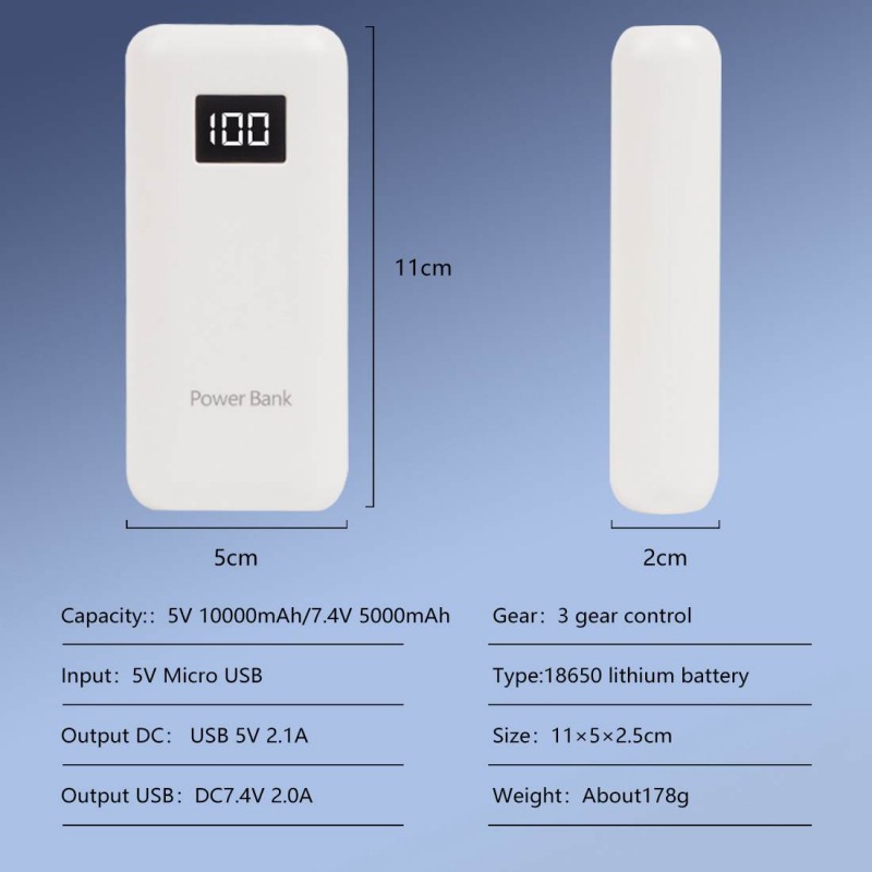 Cooling Fan Jacket Battery 10000mAh